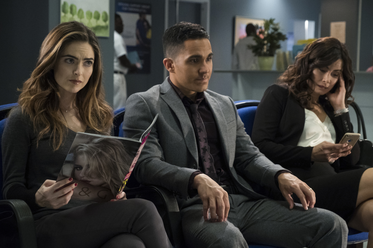 Valerie Cruz, Carlos PenaVega, and Brooke Lyons in Life Sentence (2018)