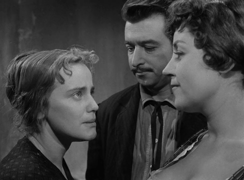 Suzy Delair, Armand Mestral, and Maria Schell in Gervaise (1956)