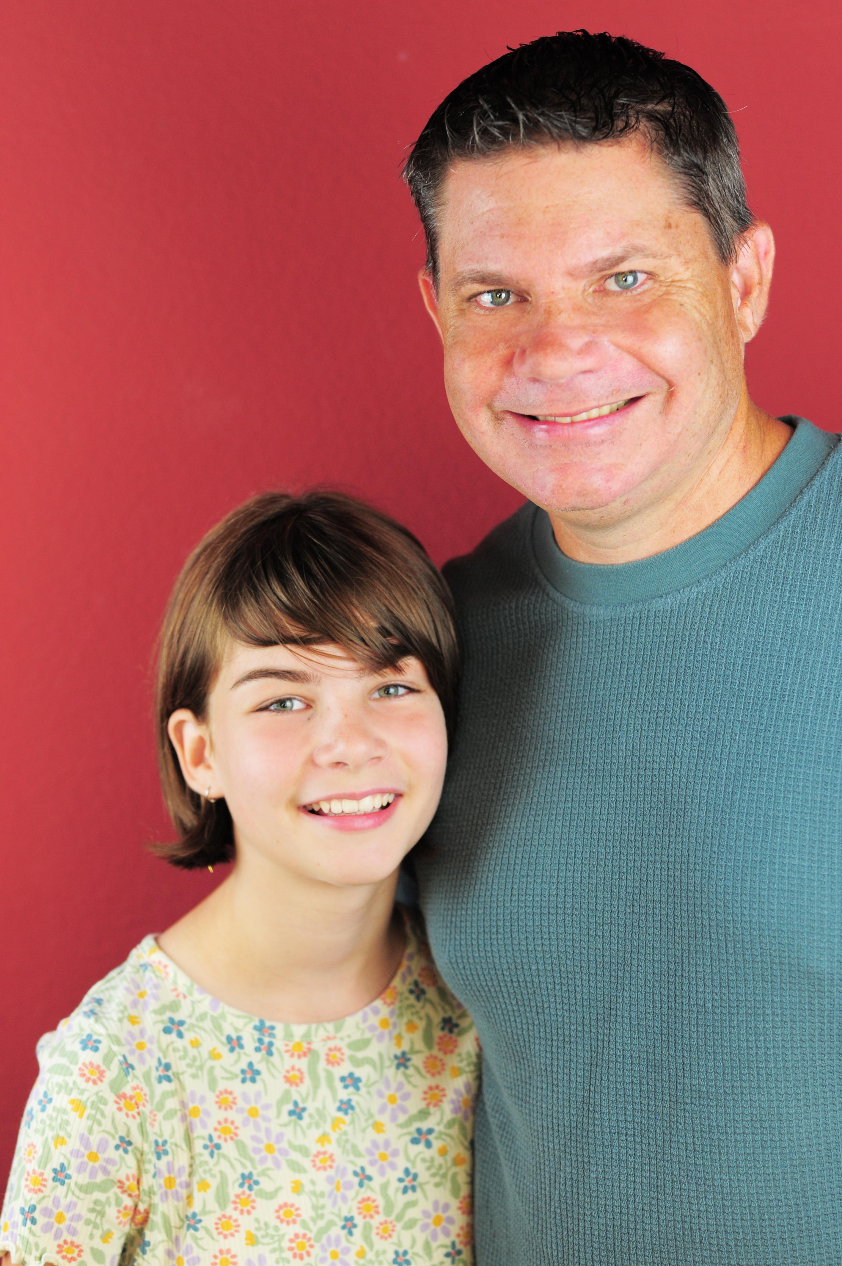 Dan McLellan with daughter/actress Sandra McLellan, 11