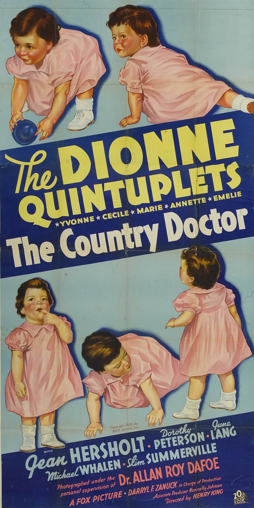 Annette Dionne, Cecile Dionne, Emilie Dionne, Marie Dionne, Yvonne Dionne, and The Dionne Quintuplets in The Country Doctor (1936)