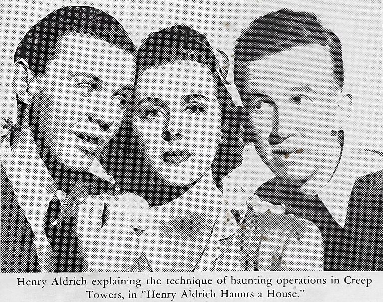 Jimmy Lydon, Joan Mortimer, and Charles Smith in Henry Aldrich Haunts a House (1943)