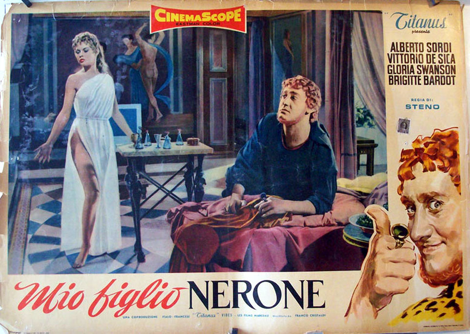 Brigitte Bardot and Alberto Sordi in Nero's Mistress (1956)