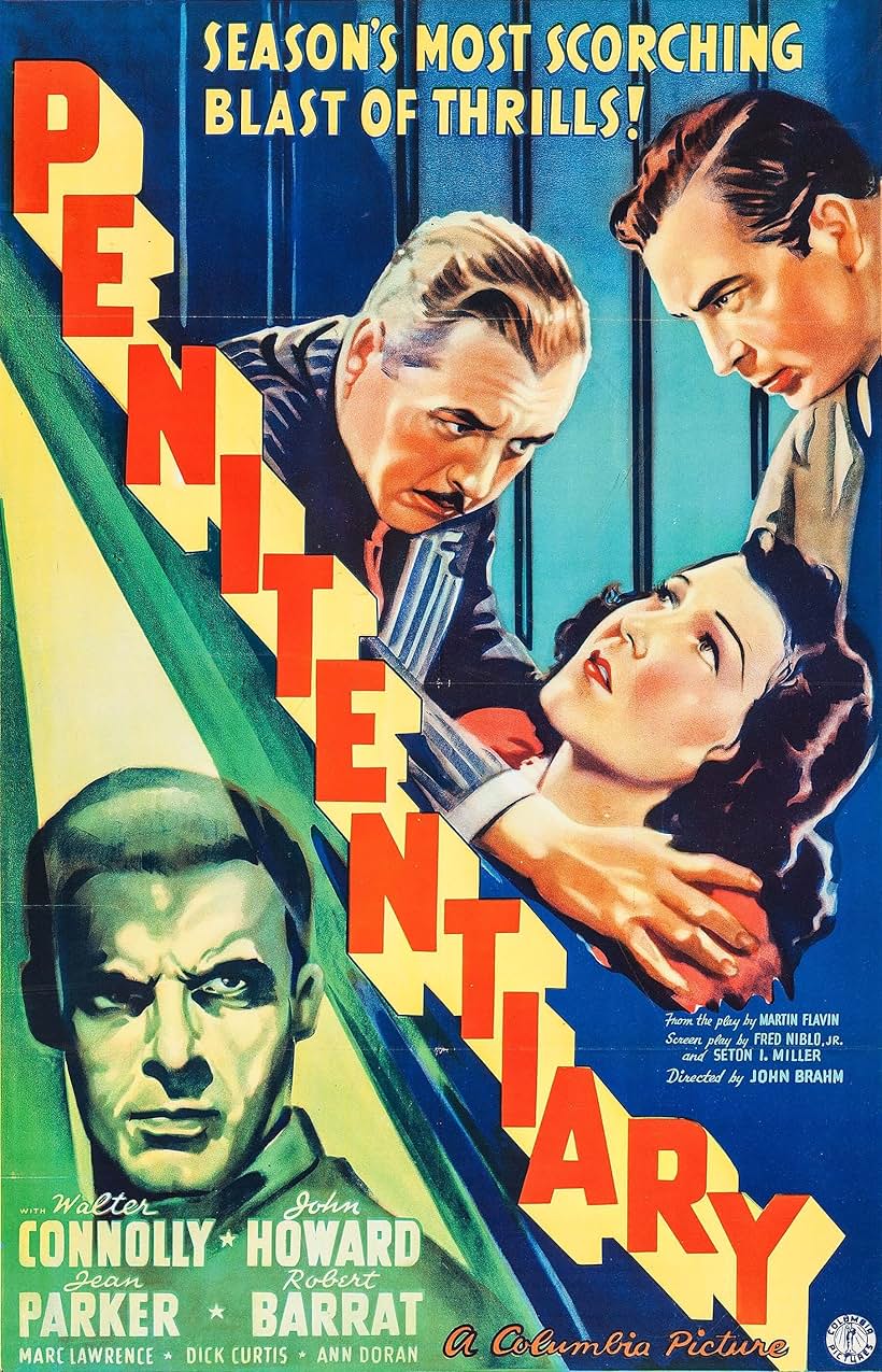 Robert Barrat, Walter Connolly, John Howard, and Jean Parker in Penitentiary (1938)