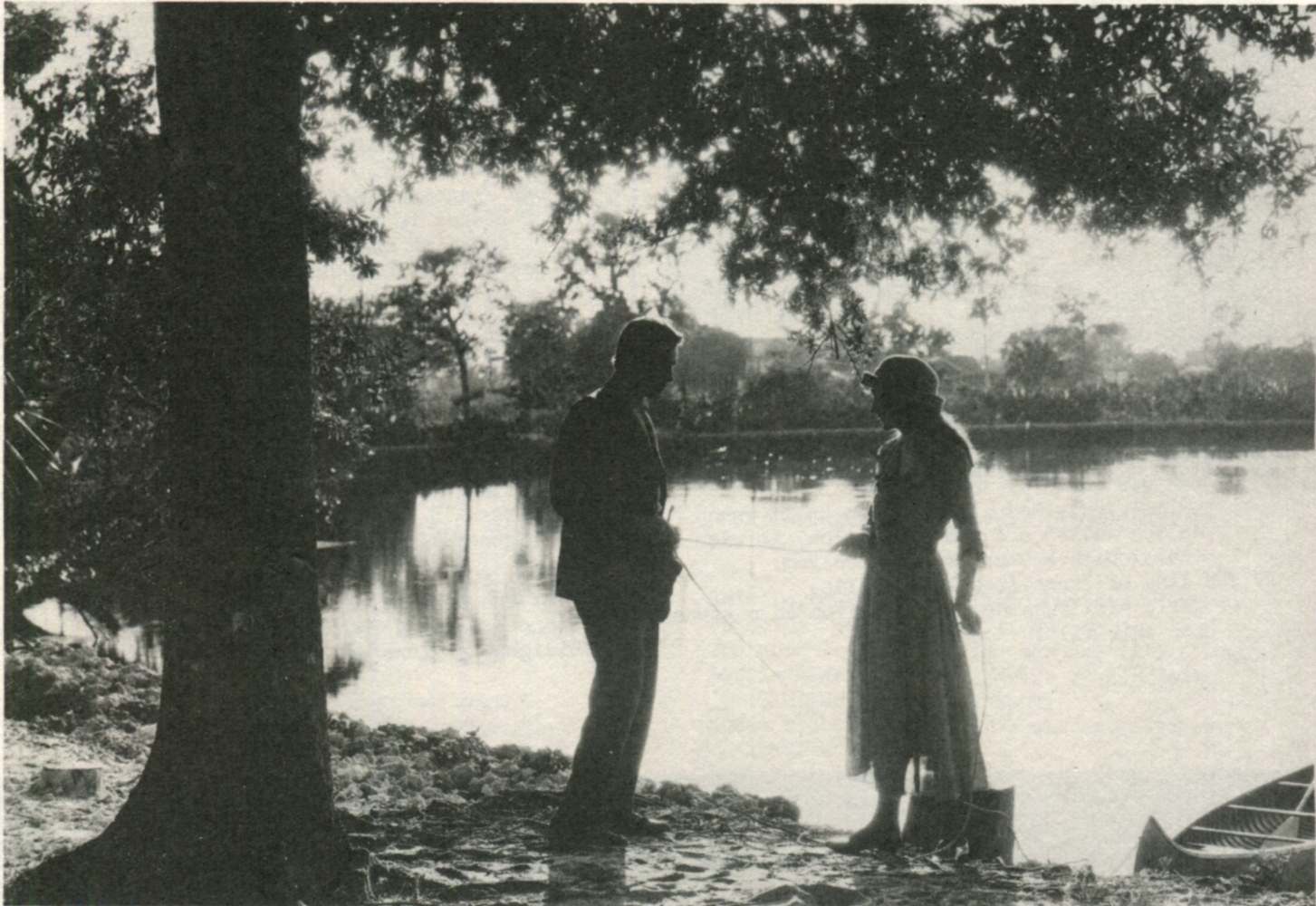 Carol Dempster and Neil Hamilton in The White Rose (1923)