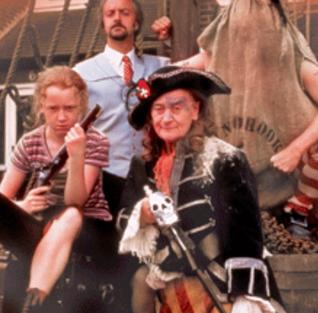 Paul Bown, Liz Smith, Hayley Elliott, and Paul Filipiak in Pirates (1994)