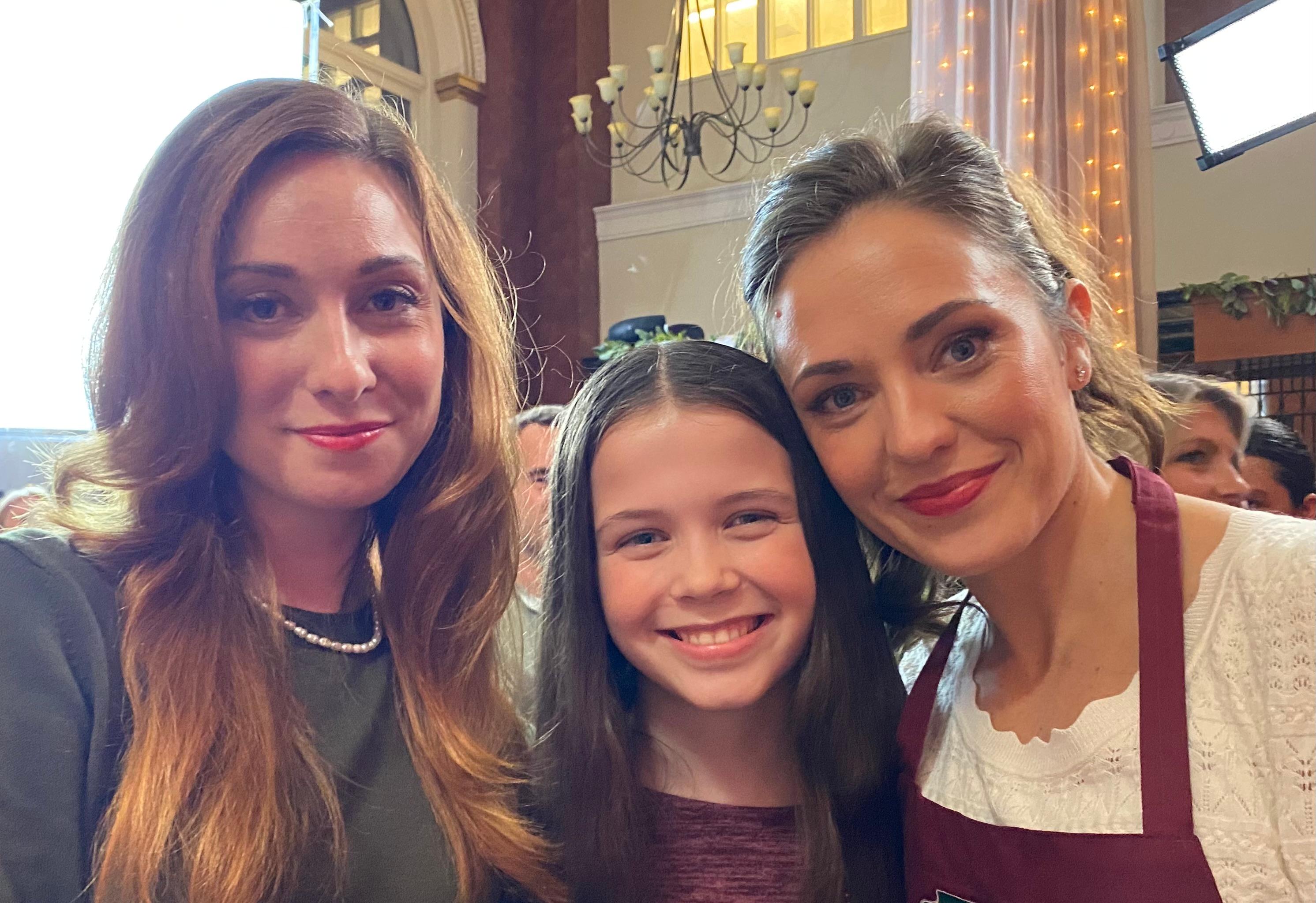 Laura Osnes, Amy Groening, and Zoe Fish in A Dash of Christmas (2023)