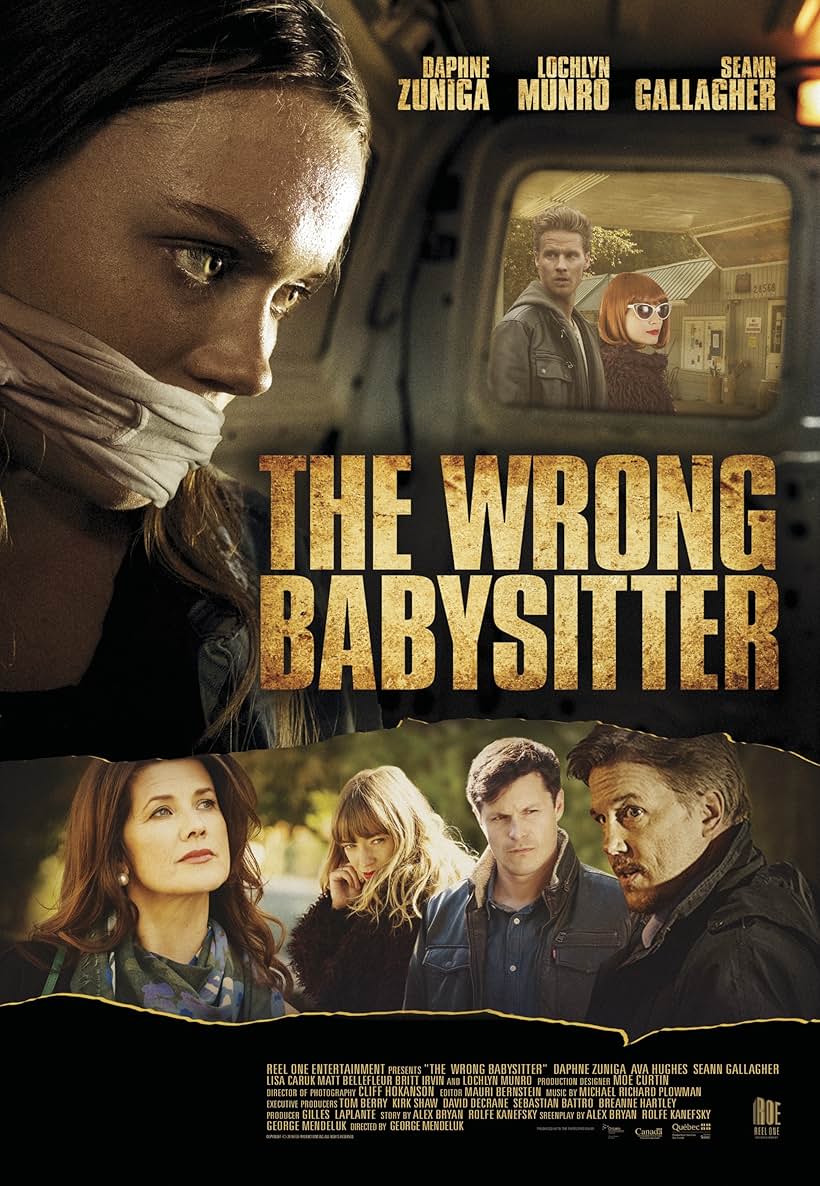 Daphne Zuniga, Seann Gallagher, Britt Irvin, Lochlyn Munro, Matt Bellefleur, and Ava Hughes in The Wrong Babysitter (2017)