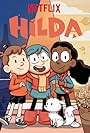 Ameerah Falzon, Bella Ramsey, and Oliver Nelson in Hilda (2018)