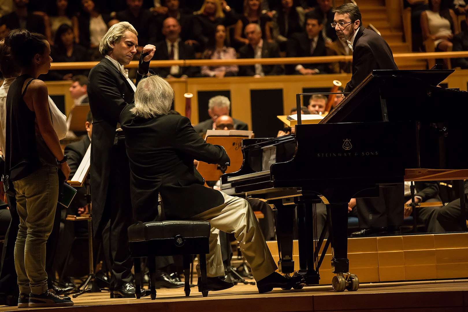 João Carlos Martins and Alexandre Nero in João, o Maestro (2017)