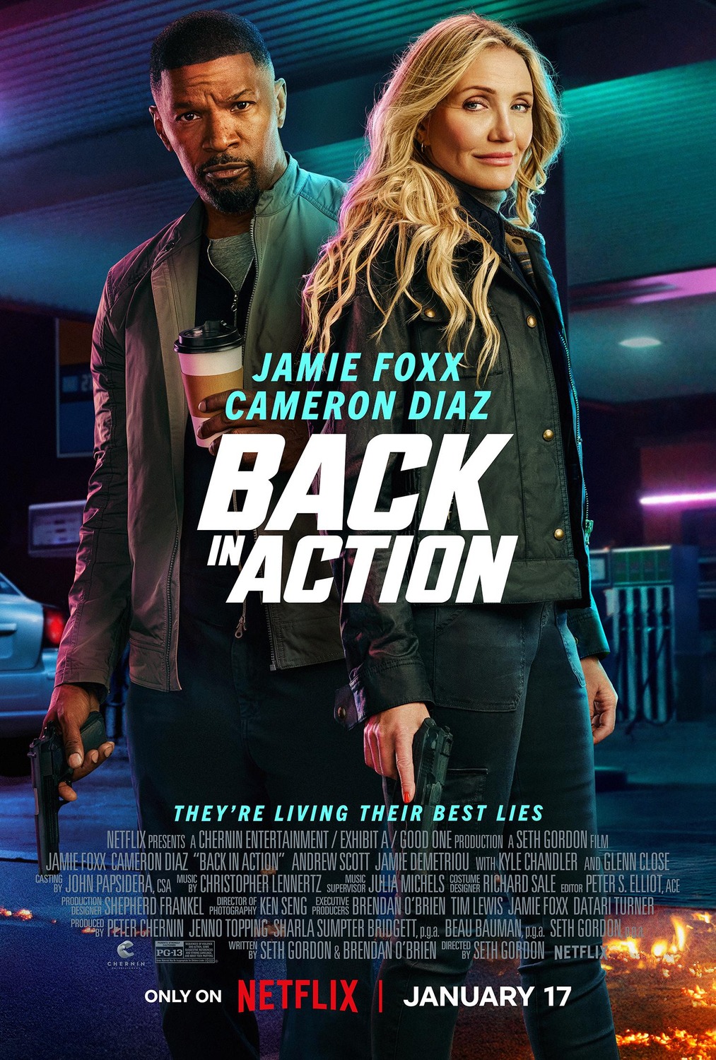 Cameron Diaz and Jamie Foxx in Back in Action (2025)