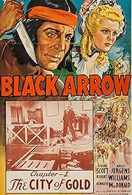 Adele Jergens and Mark Roberts in Black Arrow (1944)