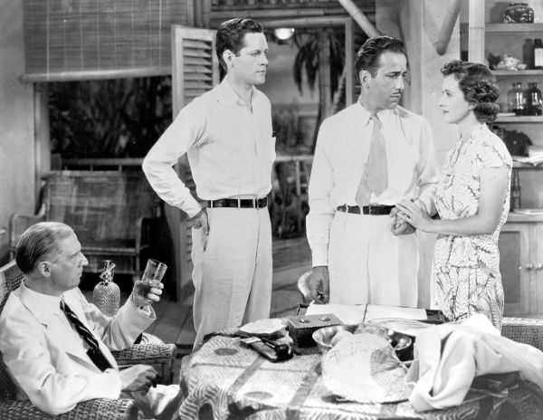 Humphrey Bogart, E.E. Clive, Margaret Lindsay, and Donald Woods in Isle of Fury (1936)