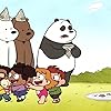 Bobby Moynihan, Demetri Martin, Eric Edelstein, Kyla Rae Kowalewski, and Sam Lavagnino in We Bare Bears (2014)