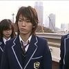 Kazuya Kamenashi, Tomohisa Yamashita, and Maki Horikita in Nobuta wo produce (2005)