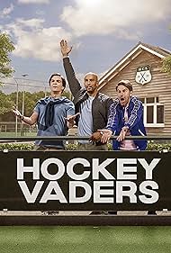 Tijn Docter, Remko Vrijdag, and Walid Benmbarek in Hockeyvaders (2023)