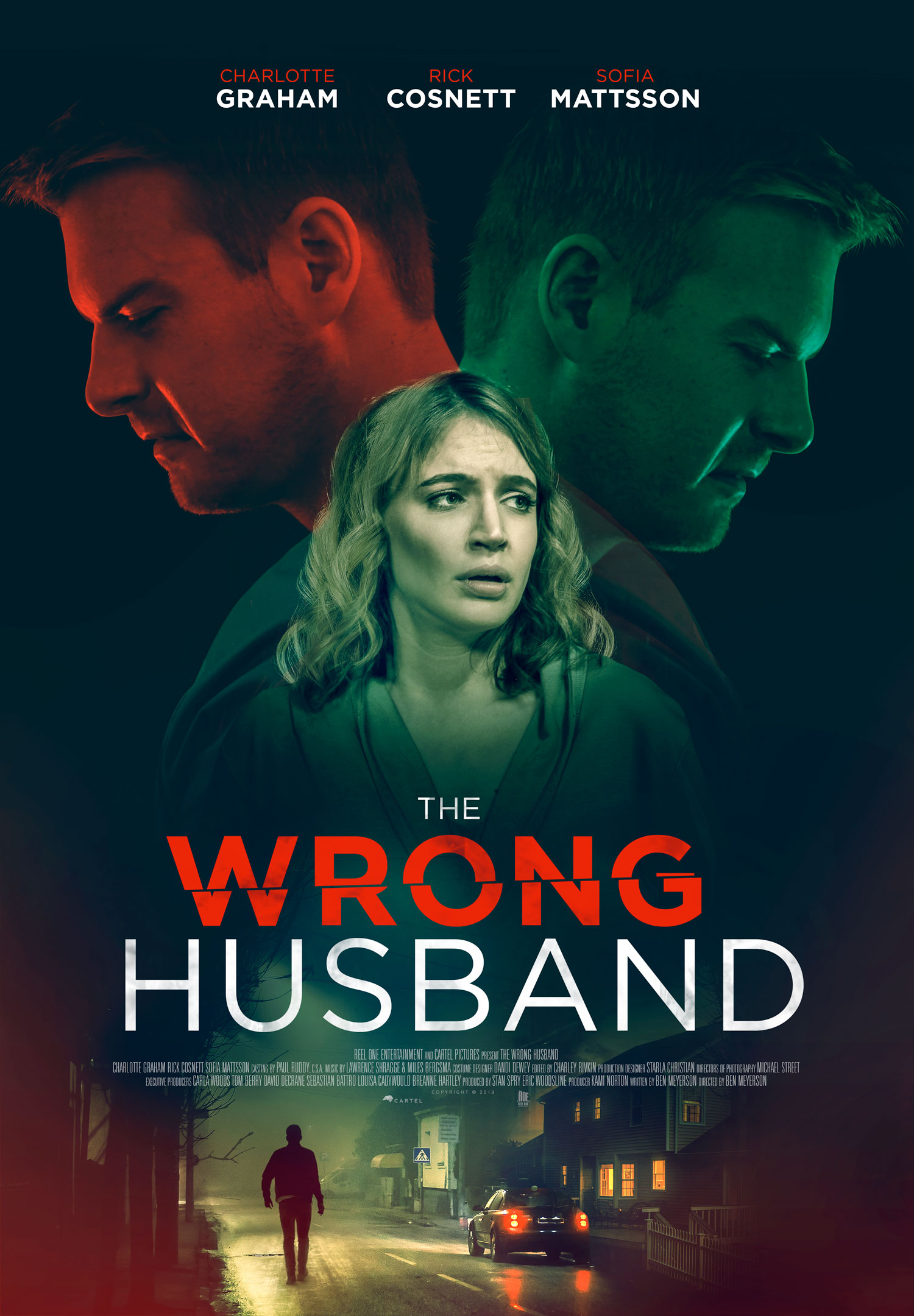 Rick Cosnett and Charlotte Graham in The Wrong Husband (2019)