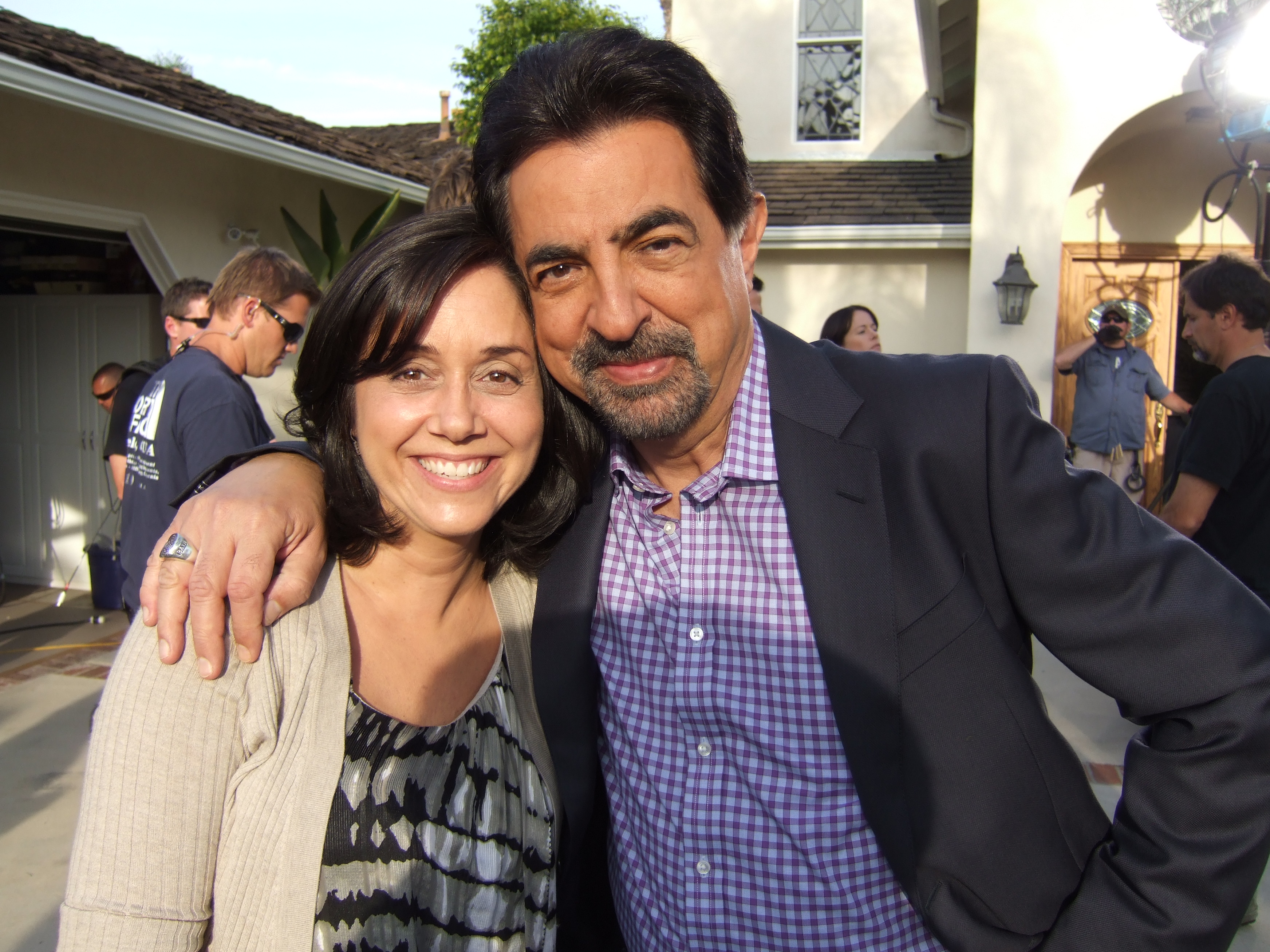 On the set of "Criminal Minds" with Joe Mantegna, Ep "The Stranger"