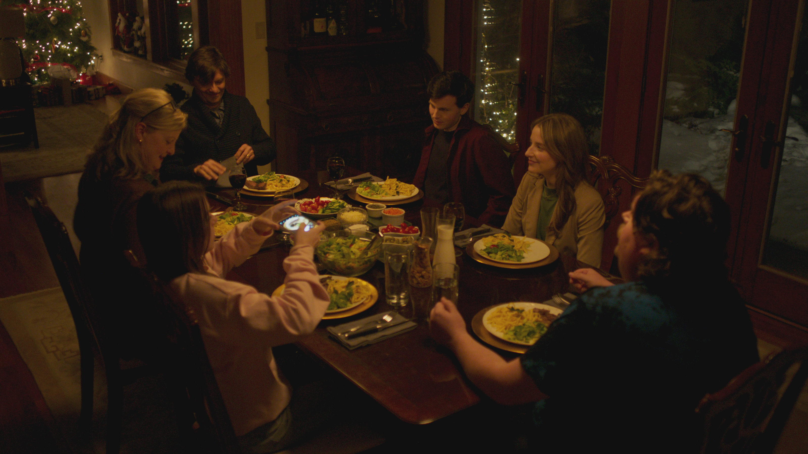 James Urbaniak, Brook Hogan, Chandler Riggs, Jacob Wysocki, Samantha Isler, and Carly Stewart in Breakup Season (2024)