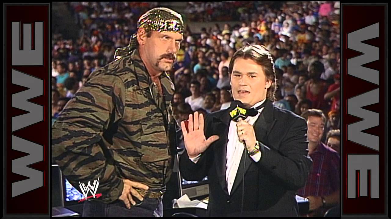 Jesse Ventura and Tony Schiavone in Summerslam (1989)