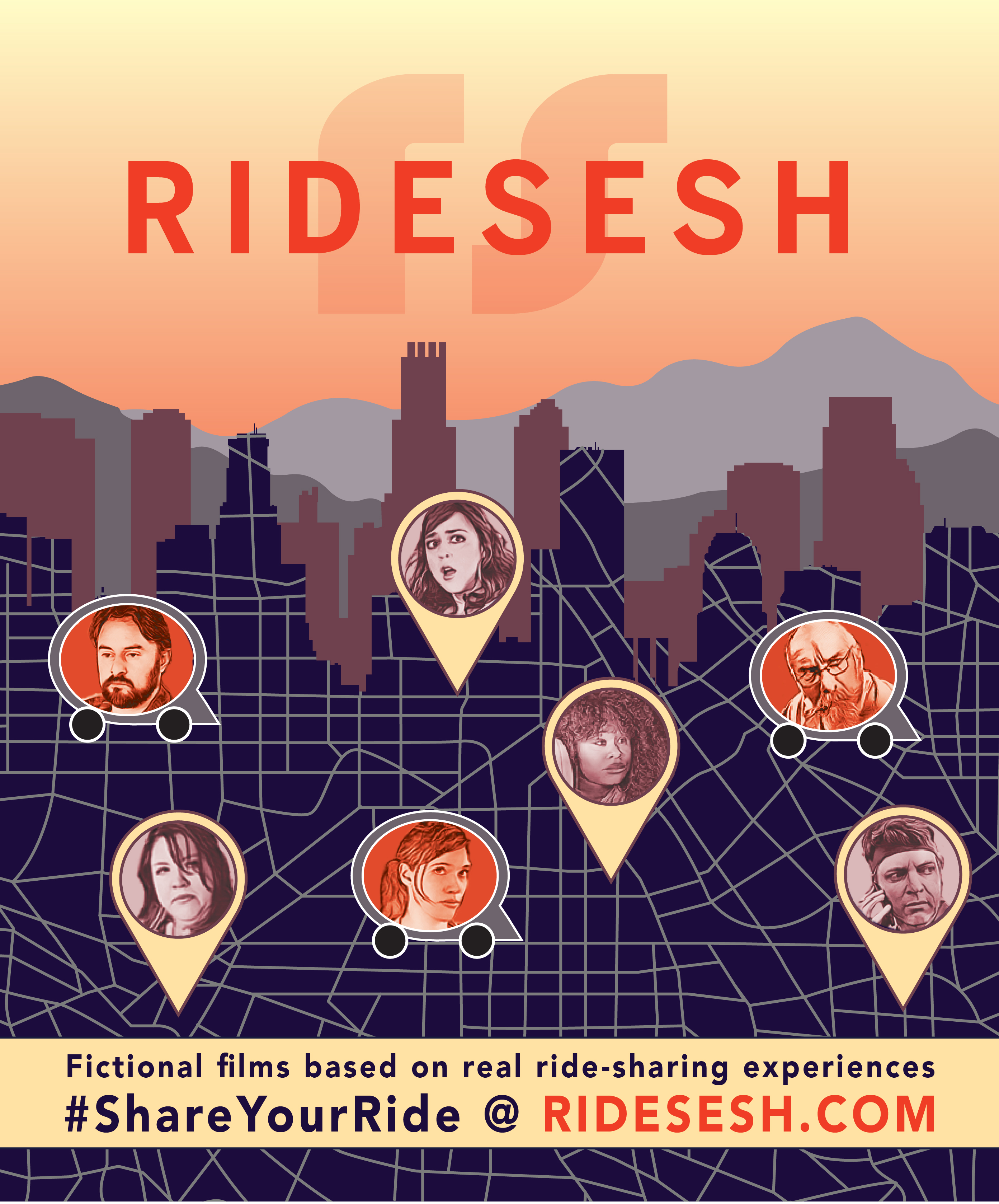 Scott Beehner, David Tenenbaum, Dana Powell, Maz Siam, Cyrina Fiallo, Katie Parker, and Tesiana Elie in Ride Sesh (2018)