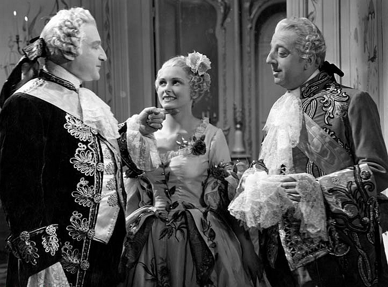 Lucien Baroux, Sacha Guitry, and Lisette Lanvin in Let's Go Up the Champs-Élysées (1938)