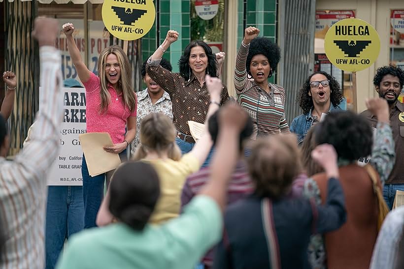 Janelle Monáe, Monica Sanchez, and Alicia Vikander in The Glorias (2020)