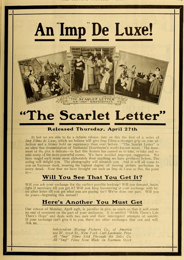 King Baggot, William Robert Daly, Anita Hendrie, J. Farrell MacDonald, and Lucille Young in The Scarlet Letter (1911)