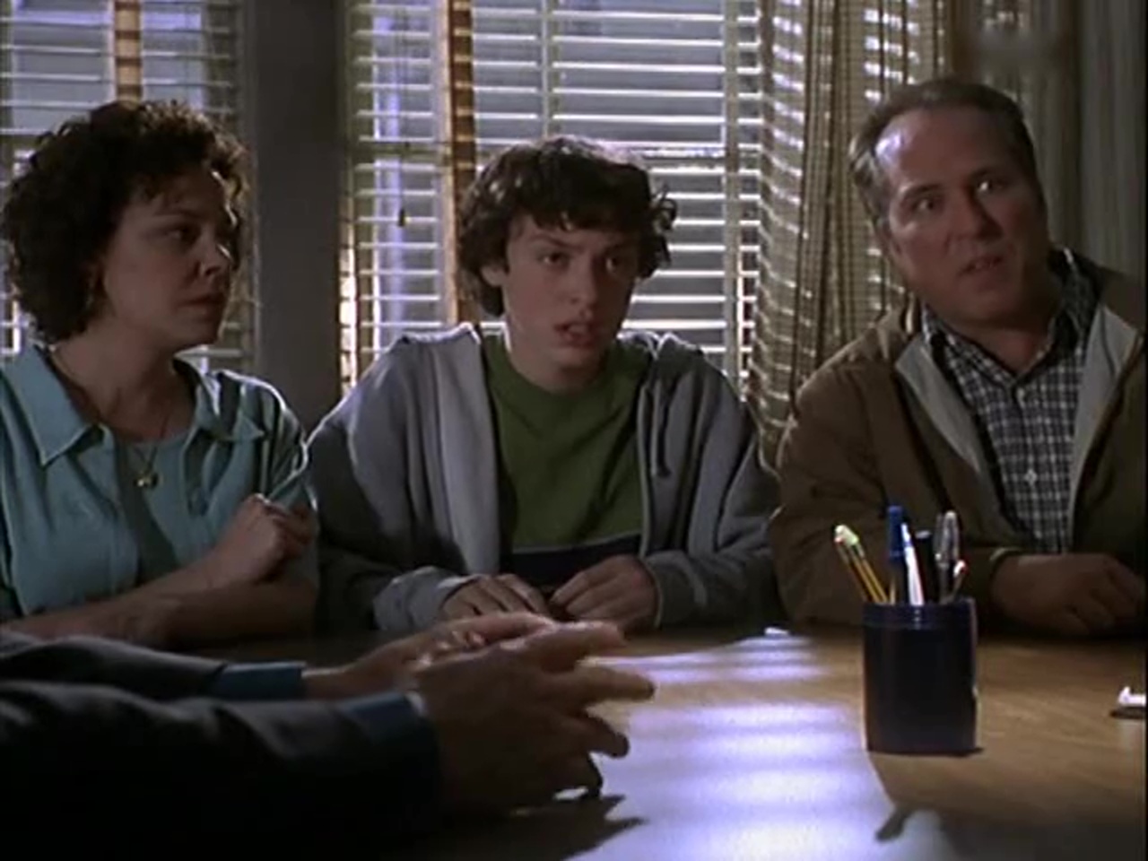 Susan Allison, John Francis Daley, and R.F. Daley in Boston Public (2000)