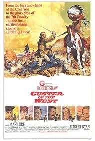 Jeffrey Hunter, Robert Shaw, Ty Hardin, Lawrence Tierney, and Mary Ure in Custer eroe del West (1967)