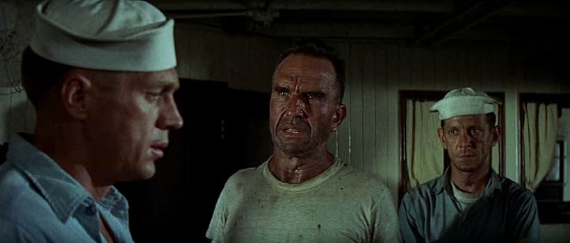 Steve McQueen, Ford Rainey, and Joe Turkel in The Sand Pebbles (1966)