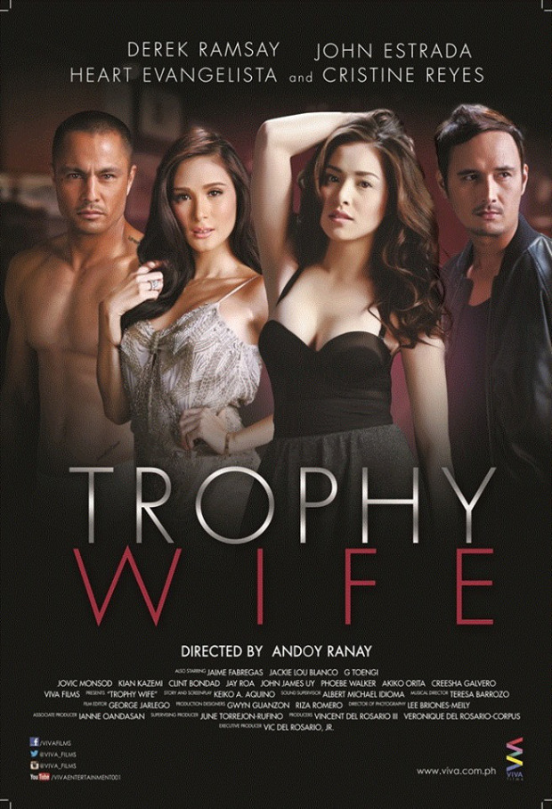 John Estrada, Heart Evangelista, Cristine Reyes, and Derek Ramsay in Trophy Wife (2014)