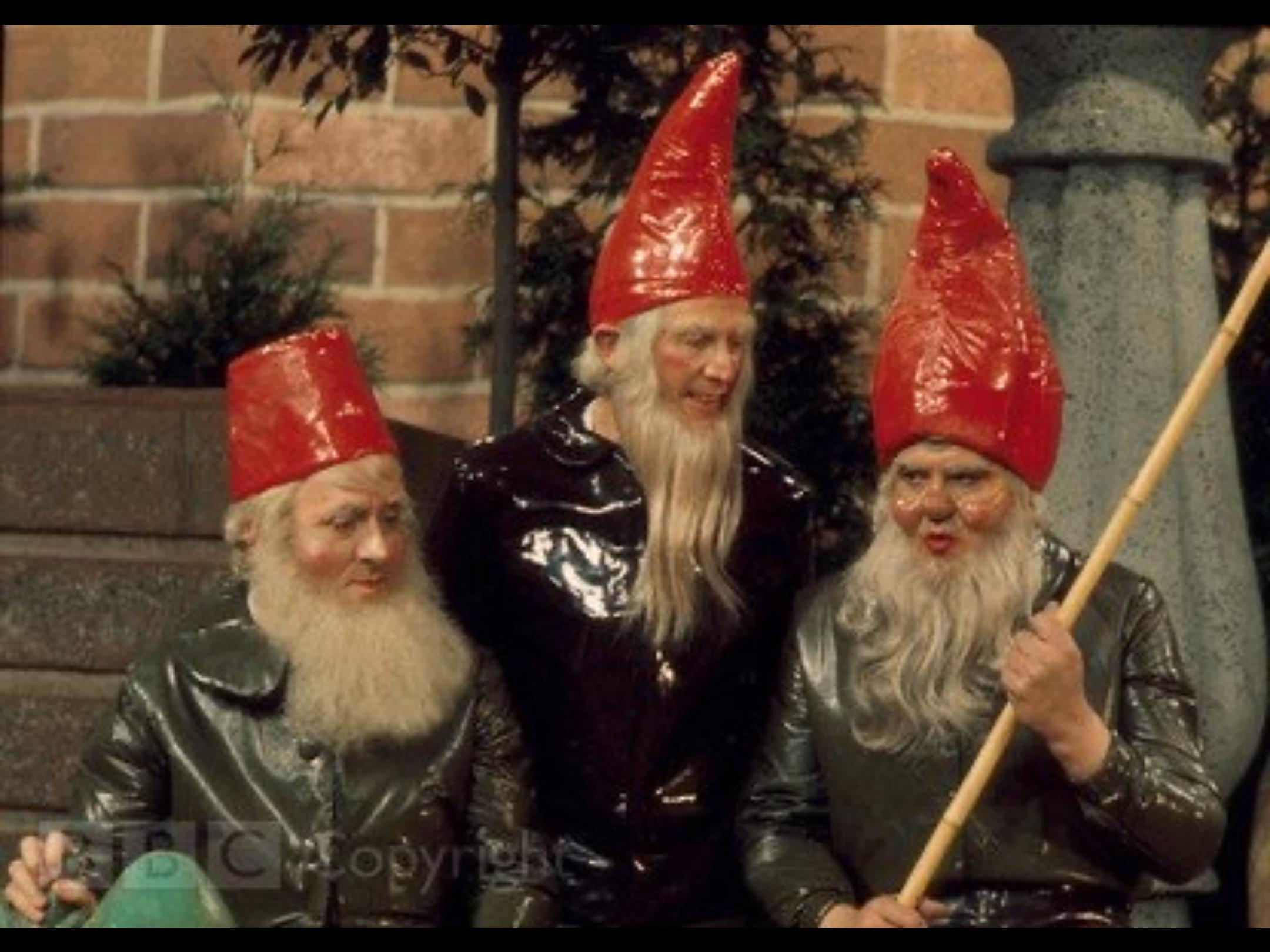 John Clive, Hugh Lloyd, and Terry Scott in The Gnomes of Dulwich (1969)