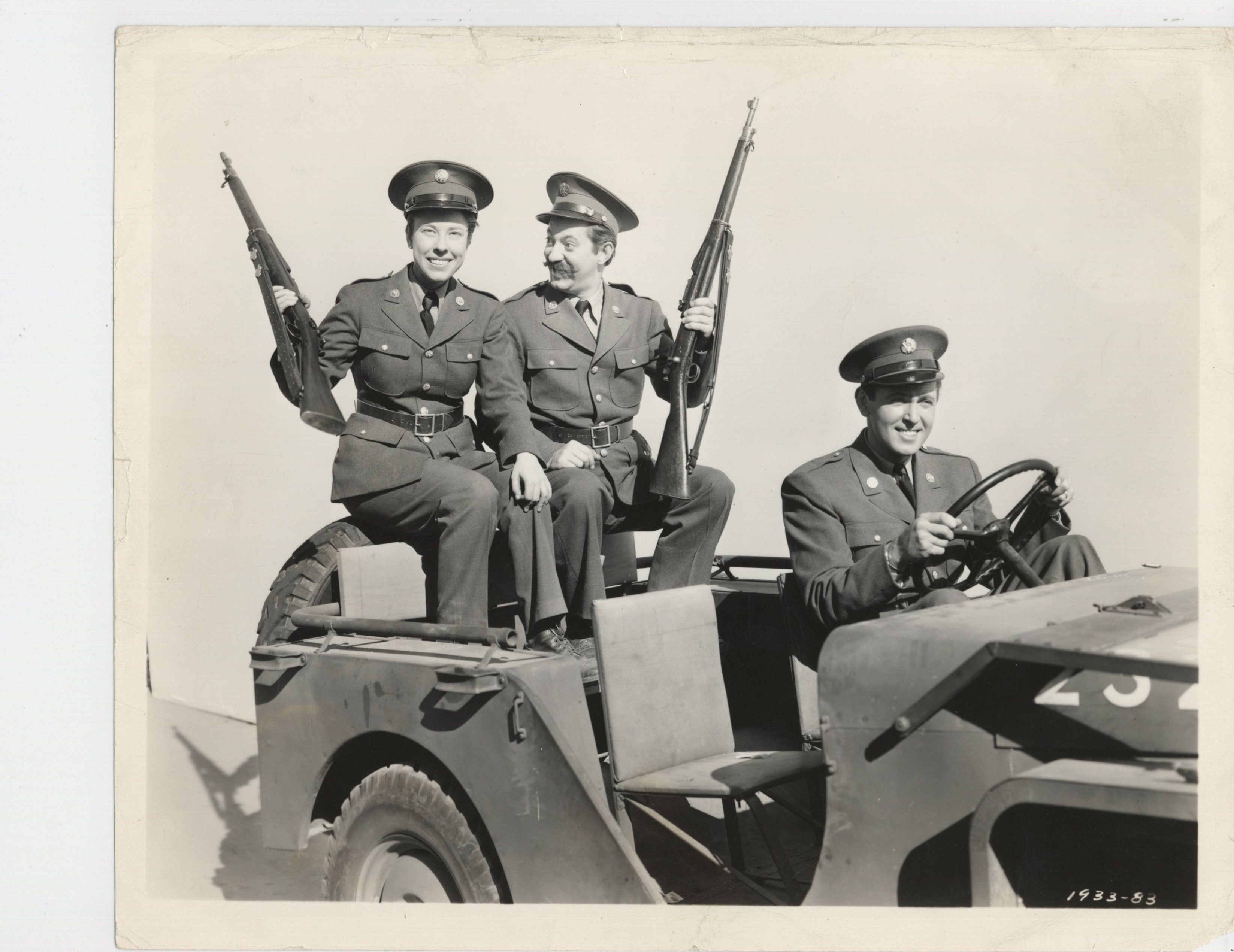 Judy Canova, Jerry Colonna, and Allan Jones in True to the Army (1942)