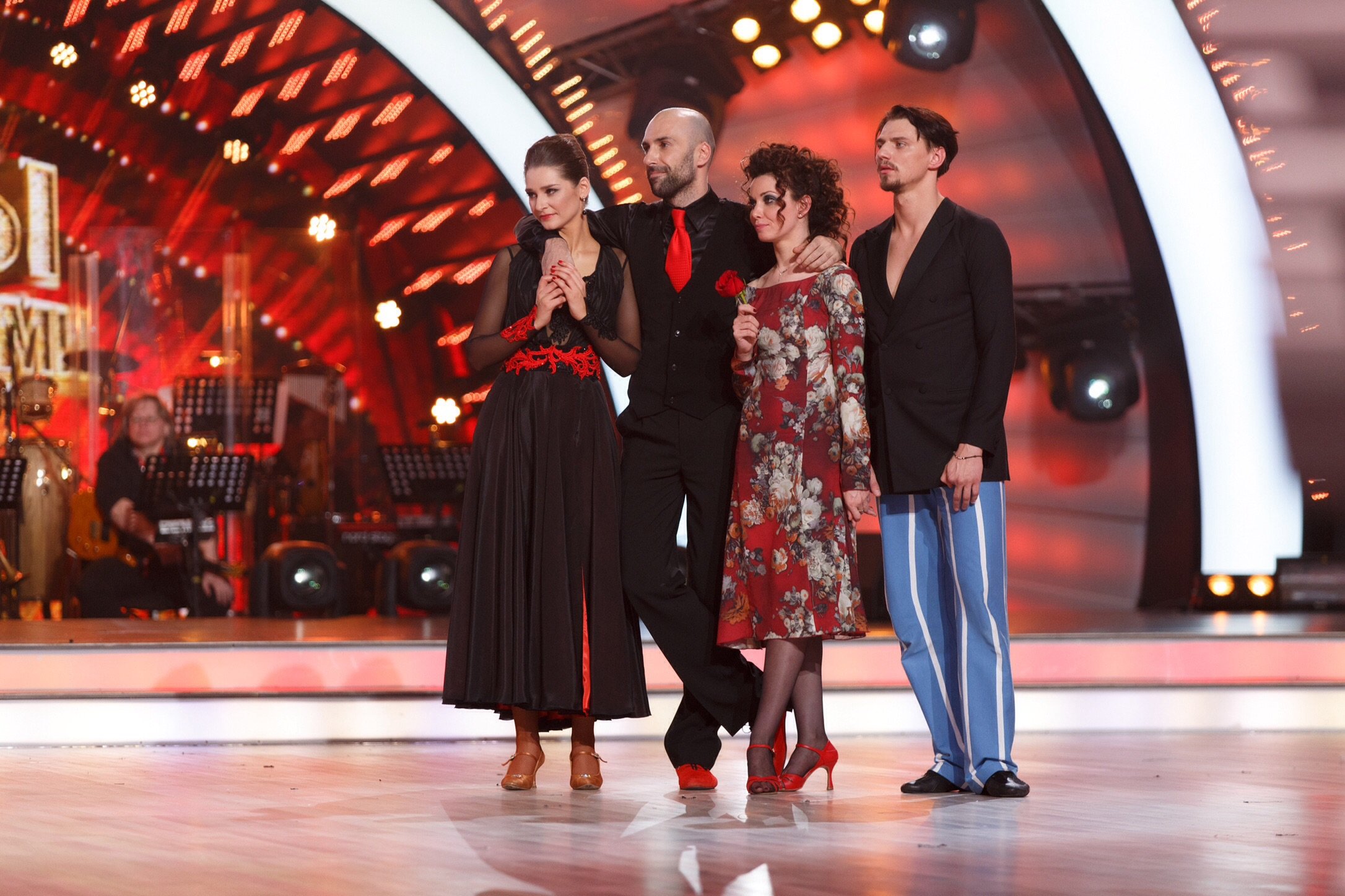 Aleksandra Ursulyak, Glafira Tarkhanova, and Evgeniy Papunaishvili in Dancing with the Stars (2006)