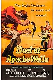 Anna Maria Alberghetti, Ben Cooper, Jim Davis, and Joseph Kane in Duel at Apache Wells (1957)