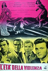 Richard Basehart, Joan Collins, Gloria Grahame, Laurence Harvey, Stanley Baker, and John Ireland in L'età della violenza (1954)