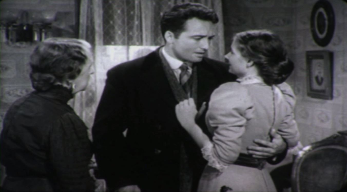 Clara Blandick, Robert Clarke, and Jody Lawrance in The Silver Theatre (1949)