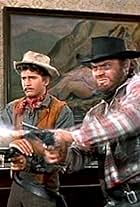 Michael Landon and Dan Blocker in Bonanza (1959)