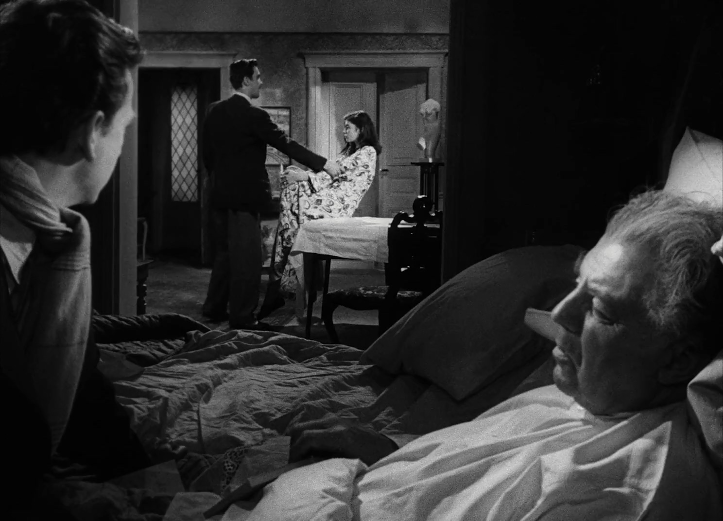 Margit Carlqvist, John Ekman, Birger Malmsten, and Stig Olin in To Joy (1950)