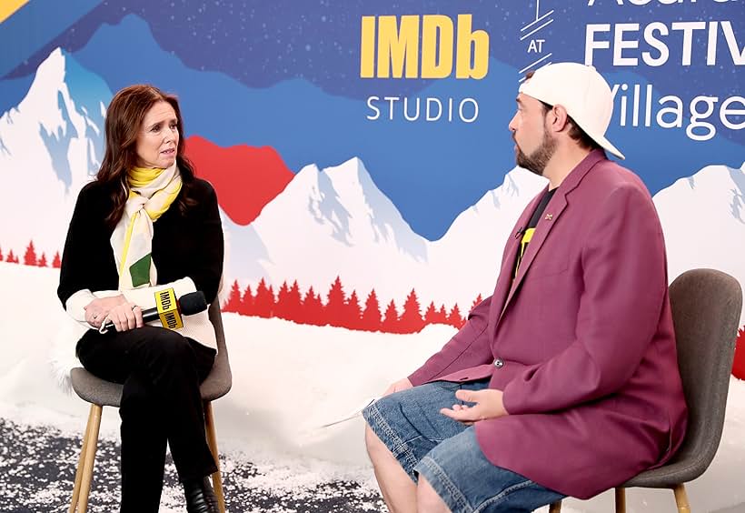 Kevin Smith and Julie Taymor at an event for The IMDb Studio at Acura Festival Village (2020)