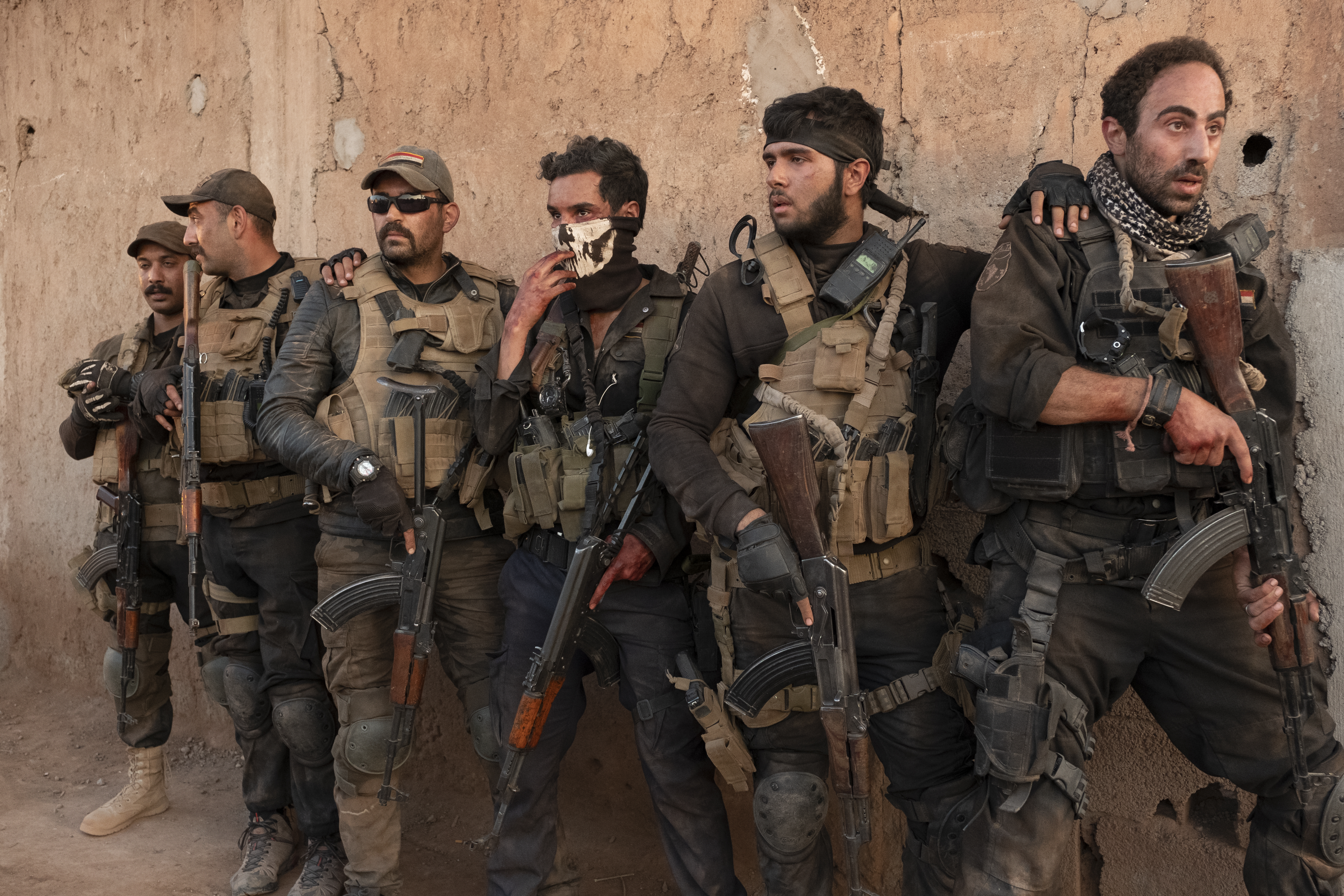 Mohimen Mahbuba, Adam Bessa, Tarik Belmekki, Is'haq Elias, and Qutaiba Abdelhaq in Mosul (2019)