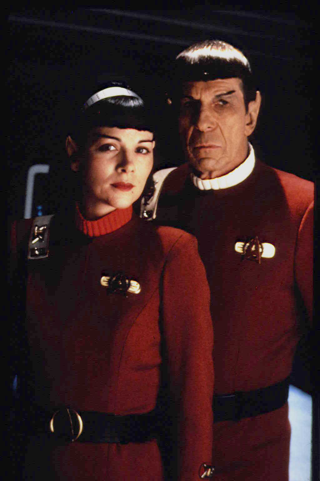 Kim Cattrall and Leonard Nimoy in Star Trek VI: The Undiscovered Country (1991)