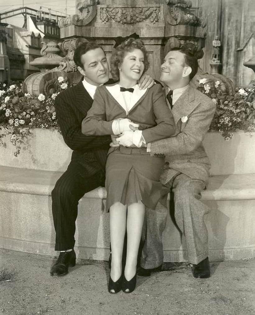 Gracie Allen, George Burns, and William Post Jr. at an event for Mr. and Mrs. North (1942)