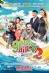 Bora Akkas, Firat Tanis, Ufuk Özkan, Sinasi Yurtsever, Bülent Çolak, Ahmet Sarsilmaz, Ozge Ulusoy, and Tolga Canbeyli in Genis Aile 2: Her Türlü (2016)