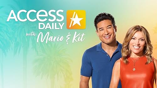 Kit Hoover and Mario Lopez in Access Daily with Mario & Kit (2022)