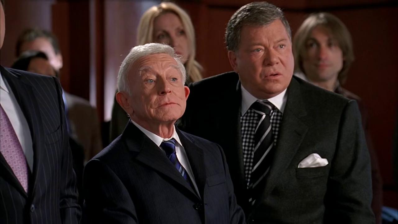 William Shatner and Henry Gibson in Boston Legal (2004)