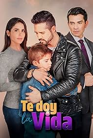 Jorge Salinas, José Ron, and Eva Cedeño in Te doy la vida (2020)