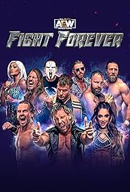 Chris Jericho, Jade Cargill, Kenny Omega, Jonathan Good, James Cipperly, Britt Baker, and Maxwell Friedman in AEW: Fight Forever (2023)