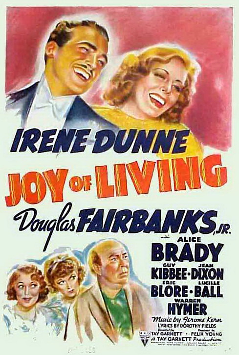 Lucille Ball, Douglas Fairbanks Jr., Irene Dunne, Alice Brady, and Guy Kibbee in Joy of Living (1938)