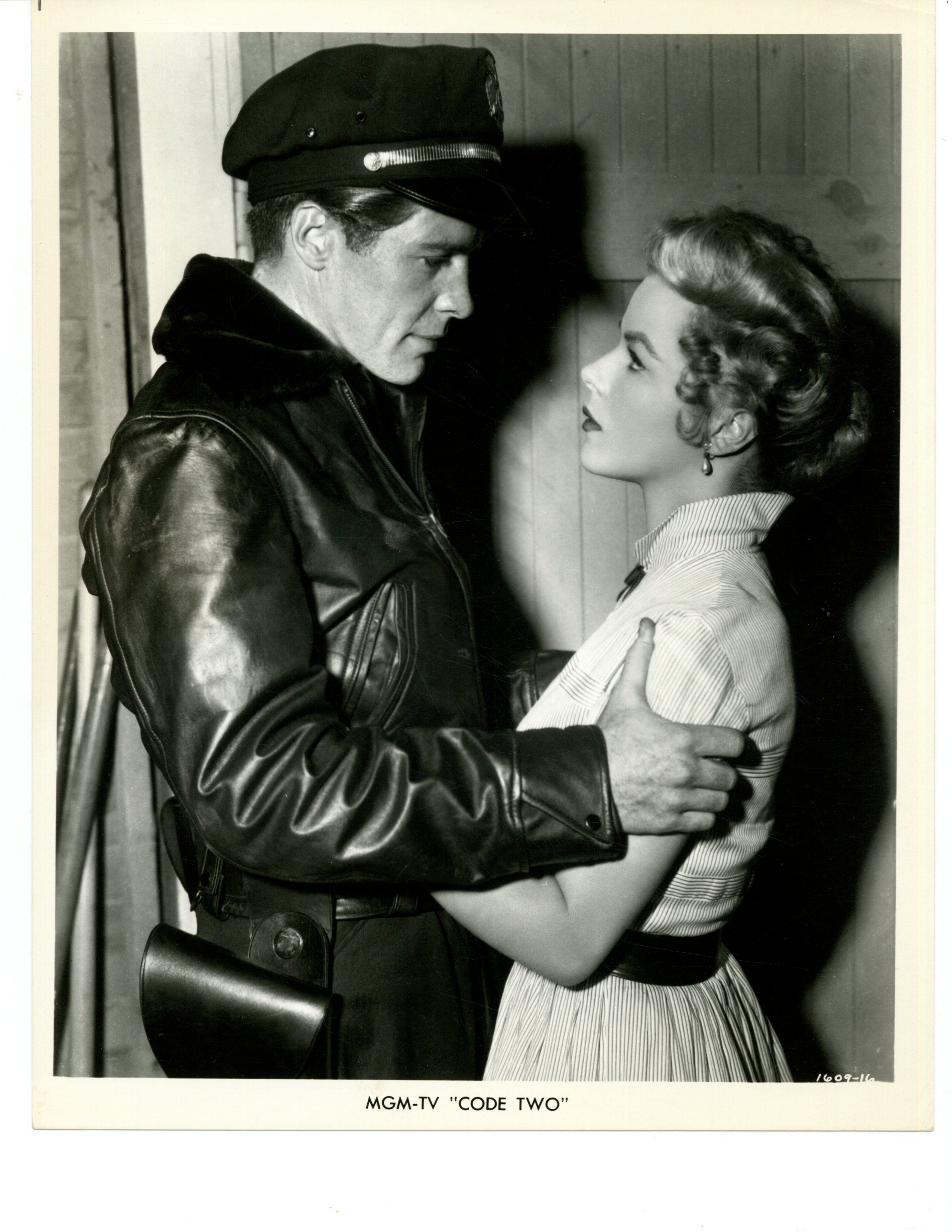 Sally Forrest and Robert Horton in Code Two (1953)